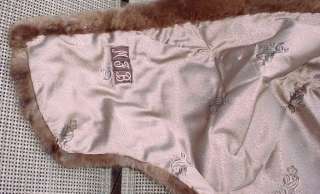 Vintage BROWN MINK STOLE Fur Wrap  