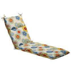   Perfect Multicolor Contemporary Floral Outdoor Chaise Lounge Cushion