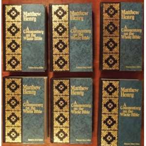  Matthew Henry 6 Volume Commentary On The Whole Bible 