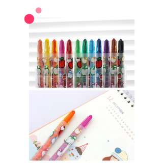 Sanrio Hello Kitty Color Pencil Set : 12pcs(Strawberry)  