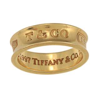 Tiffany & Co. 18K Yellow Gold 1837 Wide Estate Band  