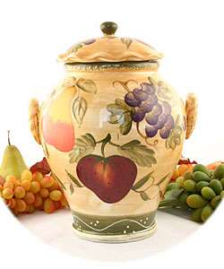 Tuscan Collection Hand painted Cookie Jar  Overstock
