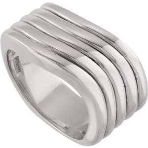  51074 Silver Size 08.00 Fashion Ring: Jewelry