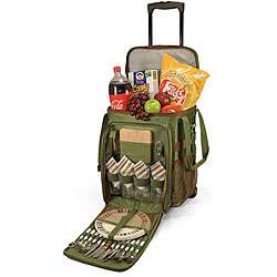   Time Avalanche Pine Green Wheeled Picnic Cooler  Overstock