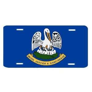  Louisiana State Flag Vanity Auto License Plate Tag 