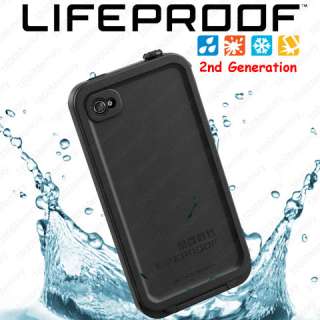   LifeProof Case for iPhone 4 4S Water Dust Shock Proof Black IPH4CS02BL