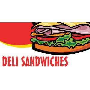  3x6 Vinyl Banner   Deli Sandwiches: Everything Else