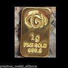 Gr G Gram 9999 24K GOLD Premium CGA Bullion Bar Ingot