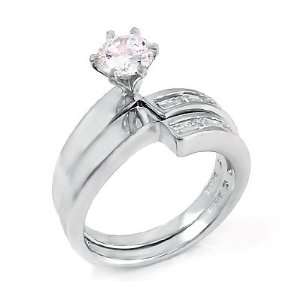   Stones, Affordable Engagement / Wedding Ring Set, 2.00 Total Carat