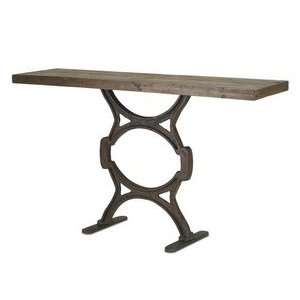  Currey and Company 3022 Factory   Console Table, Rustic 