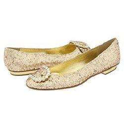 Juicy Couture Emily Gold Glitter Flats   Size 7.5  