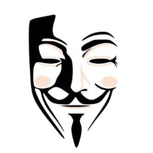  Guy Fawkes Anonymous Mask Stickers Arts, Crafts & Sewing