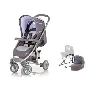  Hauck 2012 Malibu Stroller WITH Bassinet and stand in Grey Baby