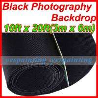 10 x 20 Ft Thicken Black Non Woven Fabric Studio Photography Backdrop 