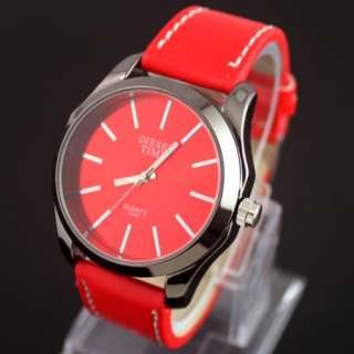 1pcs Red Fashion Style Mens Quartz Wrist Watches, M2 RD  