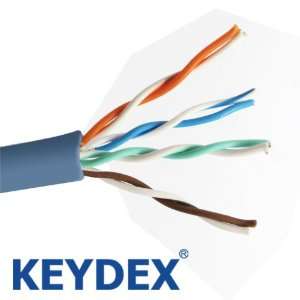    KEYDEX 500ft CAT5E Bulk Lan Ethernet Cable   Blue Electronics