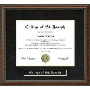 College of St. Joseph (CSJ) Diploma Frame Sports 