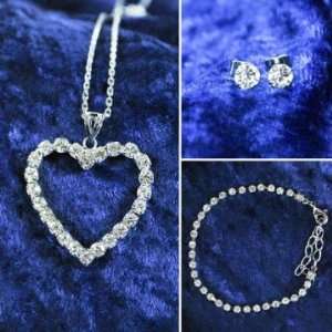  Rhinestone Heart Fashion Jewelry