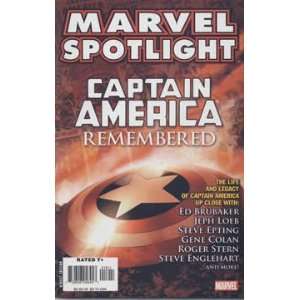    Marvel Spotlight Captain America Remembered 