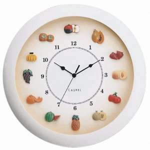   Perfect,lovely kitchen clock with fruit markers[1172]
