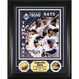 Tampa Bay Rays 2010 Team 24KT Gold Coin Photo Mint   MLB Photomints 