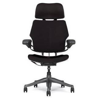 Freedom Chair by Humanscale   Headrest, Adv. arms, Gel seat, Graphite 