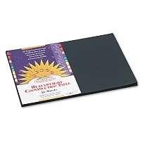 50 pk Pacon Black Construction Papers 12 x 18  