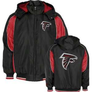  Atlanta Falcons Full Zip Hooded Polyfill Jacket Sports 