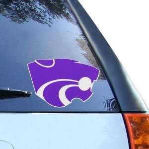  Kansas State Wildcats 8 Purple Team Logo Car Decal 