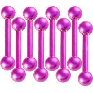 16g 16 gauge (1.2mm), 5/16 Inches (8mm) long   Purple Color Anodized 
