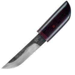 Whetstone Damascus Tanto Wooden Handle Knife w/ Sheath  