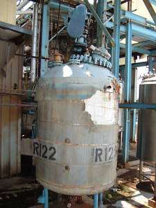 750 Gallon Glass Lined Reactor Tank Jacketed w Mixer  