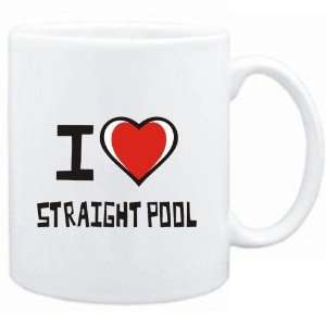    Mug White I love Straight Pool  Sports
