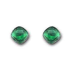  Swarovski Lea Emerald Pierced Earrings