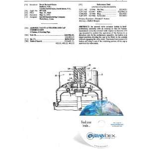   CD for AEROSOL VALVE ACTUATOR AND CAP COMBINATION: Everything Else