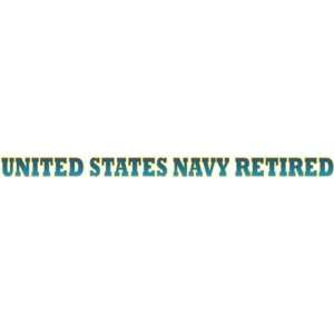  United States Navy Retired Window Strip Decal Sticker 20 