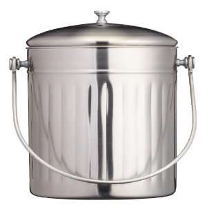   Stainless Steel Kitchen Compost Bin with Carbon Filter: Home & Kitchen