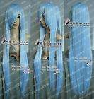 COS New long ICE Blue Cosplay Straight Wig 100cm +wig cap