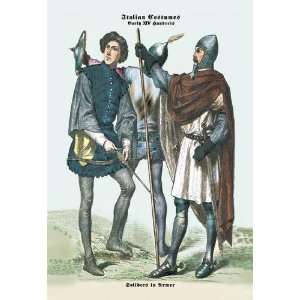  Italian Costumes Soldiers in Armor 20x30 poster