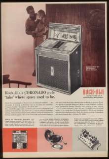 1966 Rock Ola Coronado 431 jukebox photo trade ad  