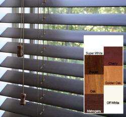 Safe er grip Customized Real Wood 19 inch Wide Window Blinds 