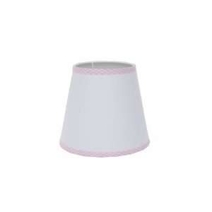    Babykins White Pink Gingham Baby Girl Nursery Lamp Shade: Baby