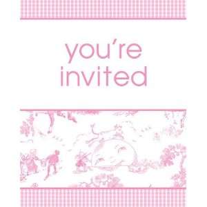  Nursery Toile Girl Invitations Bulk 25 ct. Health 