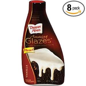 Duncan Hines Amazing Glazes Vanilla Flavor, 10 Ounce (Pack of 8 