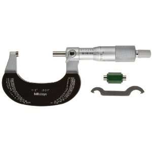  102 323 Outside Micrometer, Heat Insulated Frame, Ratchet Stop 