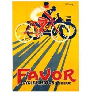  Favor Giclee Vintage Bicycle Poster 