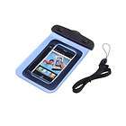 Waterproof Pouch Dry Bag Cover Case Skin For Cell Phone PDA Blue