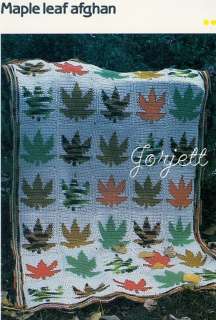 Maple Leaf Afghan crochet pattern  