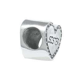 Signature Moments Sterling Silver Sister Bead  Overstock