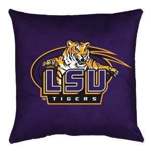 Collegiate Louisiana State Tigers Locker Room Throw Pillow  